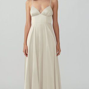 Fame and Partners Strappy Tri Cup Gown Champagne